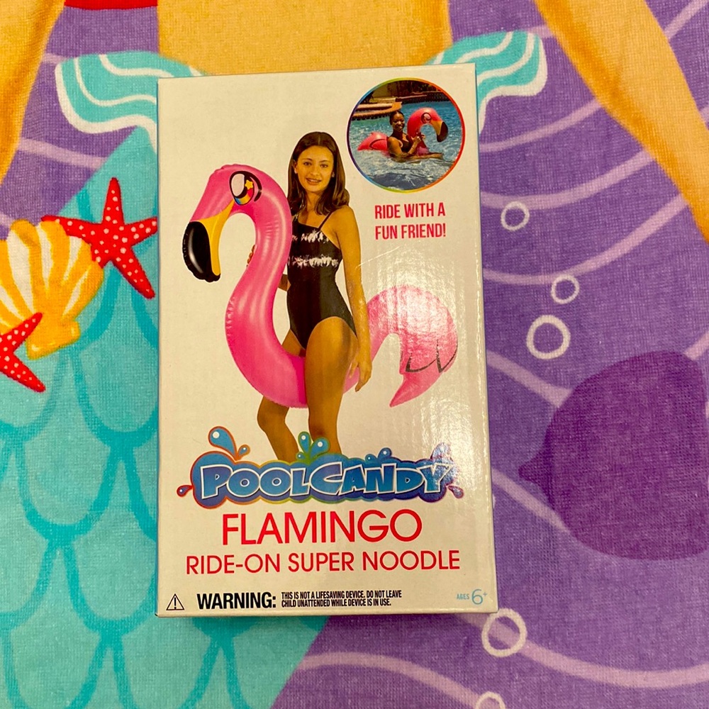 PoolCandy Inflatable Flamingo 🦩 Swim Noodles - Picture 3 of 13